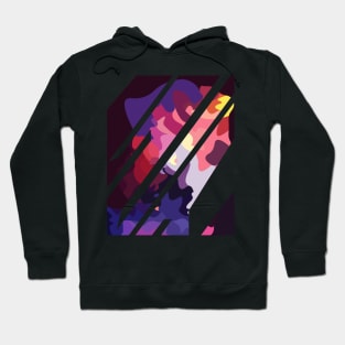 Temporal Abstract Tear Hoodie